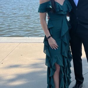 Green formal dress